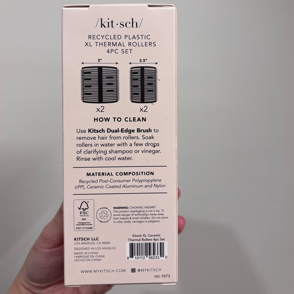 KIT-SCH XL Thermal Rollers in Pink 4 Pack - Picture 4 of 7